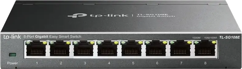 Switch de rețea TP-LINK TL-SG108E, 8x 10/100/1000 Mbps