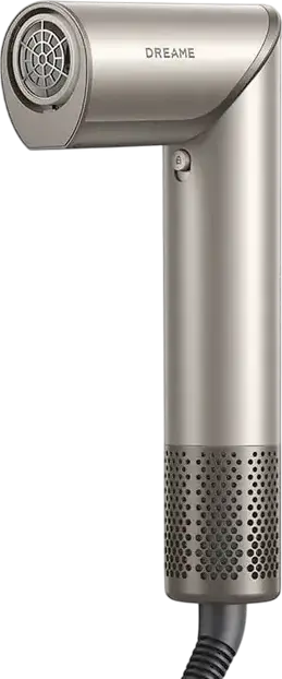 Dreame Dazzle Hair Styler and Dryer, 1400W High-Speed 110,000 RPM Motor, 3 Temperature & Airflow Levels, 300M Negative Ions, Smart Display, Gold