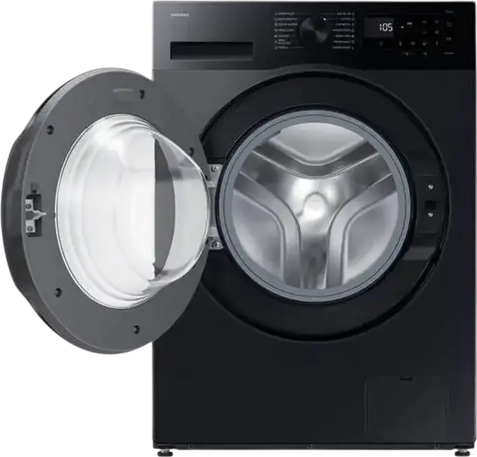 Mașină de spălat cu încărcare frontală Samsung WW80FG5L32ABLE, 8kg, Clasa Energetică A, 1200 rpm, Digital Inverter, AI Ecobubble, Hygiene Steam, Wi-Fi, Negru