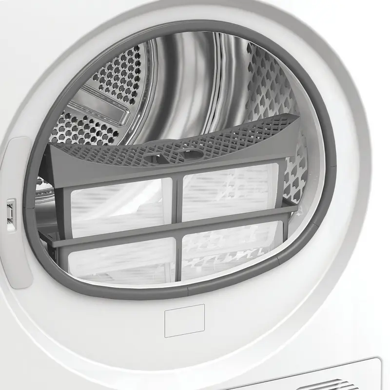 Whirlpool WP C8 WBS EE Heat Pump Condensation Dryer, 8kg Capacity, Energy Class C, 6th Sense AI, HomeWhiz Wi-Fi, Inverter Motor, White/Black