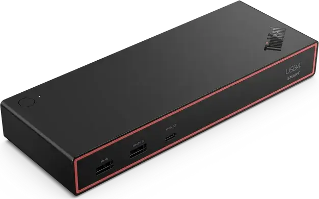 Док-станция Lenovo ThinkPad USB4 Smart Dock 5500, 40 Гбит/с, зарядка 100Вт PD 3.1, 11 портов, 8K HDMI 2.1 и DP 1.4, RJ45 LAN, черный, адаптер 135Вт