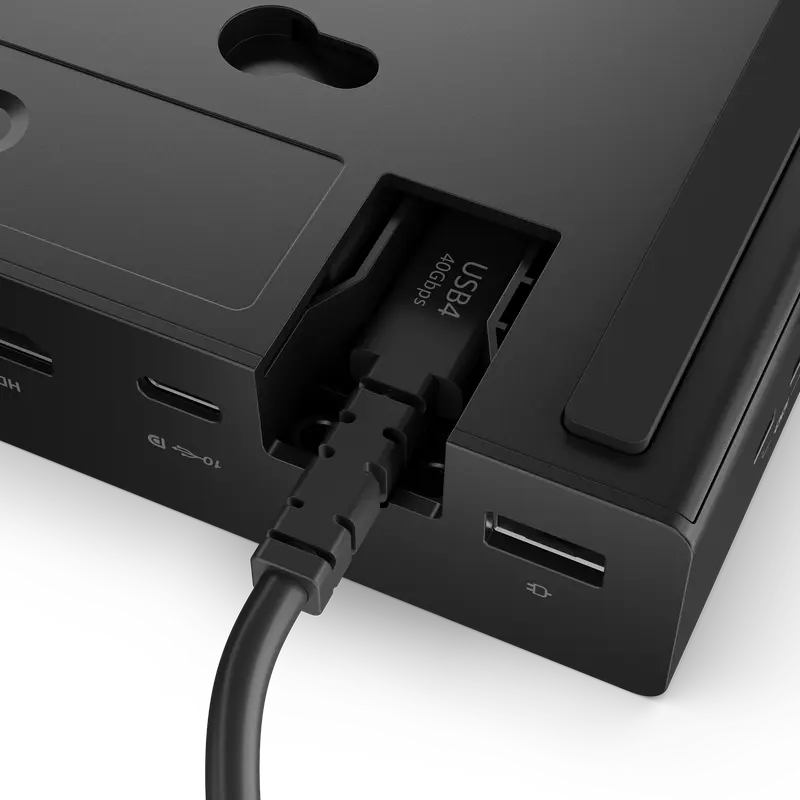 Док-станция Lenovo ThinkPad USB4 Smart Dock 5500, 40 Гбит/с, зарядка 100Вт PD 3.1, 11 портов, 8K HDMI 2.1 и DP 1.4, RJ45 LAN, черный, адаптер 135Вт