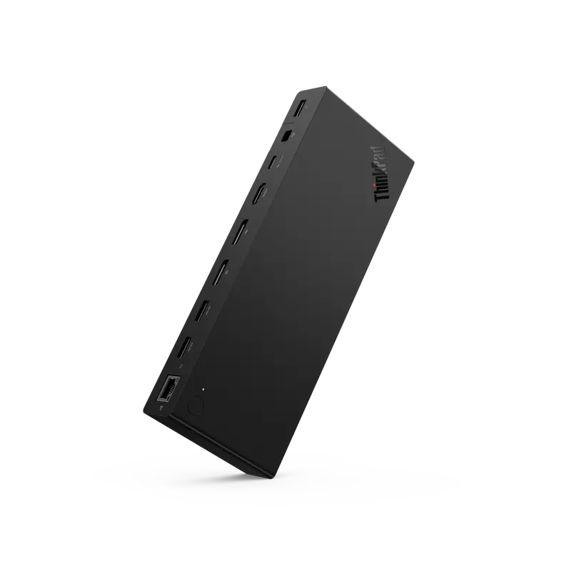 Док-станция Lenovo ThinkPad USB4 Smart Dock 5500, 40 Гбит/с, зарядка 100Вт PD 3.1, 11 портов, 8K HDMI 2.1 и DP 1.4, RJ45 LAN, черный, адаптер 135Вт