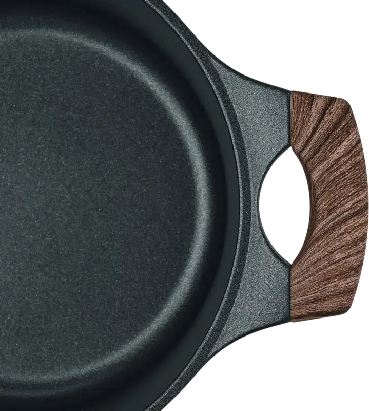 Resto 93901 RAN Aluminium Casserole with Glass Lid, 20 cm, 2.4L, Pfluon Cookmark Non-Stick Coating, Induction Bottom, PFOA Free, Black