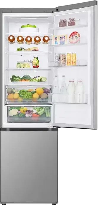 LG GBV3210DPY Combi Refrigerator Bottom Freezer, Total No Frost, 387L, Smart Inverter Compressor, DoorCooling+, ThinQ Wi-Fi, Silver, 59.5x203x68.2 cm