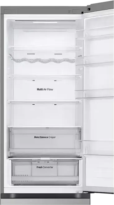 LG GBV3210DPY Combi Refrigerator Bottom Freezer, Total No Frost, 387L, Smart Inverter Compressor, DoorCooling+, ThinQ Wi-Fi, Silver, 59.5x203x68.2 cm