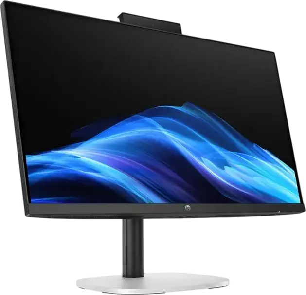 PC All-in-One HP ProStudio 4 G1i AI PC, 23.8" FHD IPS, Intel Core Ultra 5 225T (10C, 4.9GHz), 16GB DDR5, 512GB SSD, FreeDOS, Negru/Argintiu, Cameră 5MP