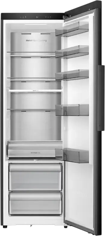 Frigider Hisense RL3K370SAFC Independent, 372L, No Frost, Multi Air Flow, Metal-Tech Cooling, ConnectLife Wi-Fi, Control LED Touch, Negru