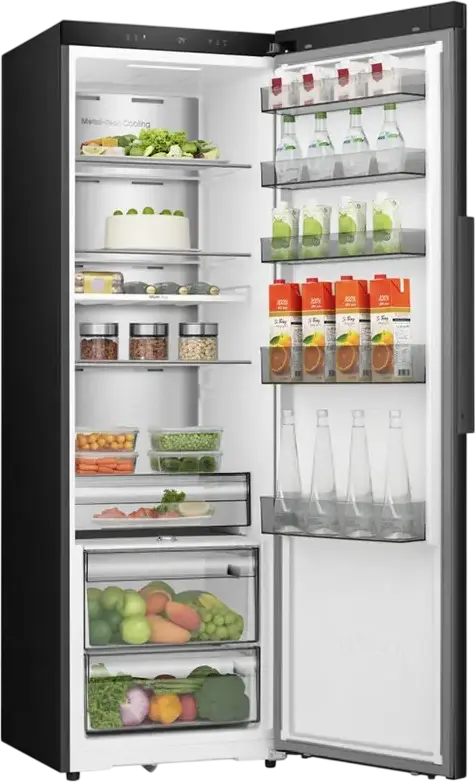 Frigider Hisense RL3K370SAFC Independent, 372L, No Frost, Multi Air Flow, Metal-Tech Cooling, ConnectLife Wi-Fi, Control LED Touch, Negru