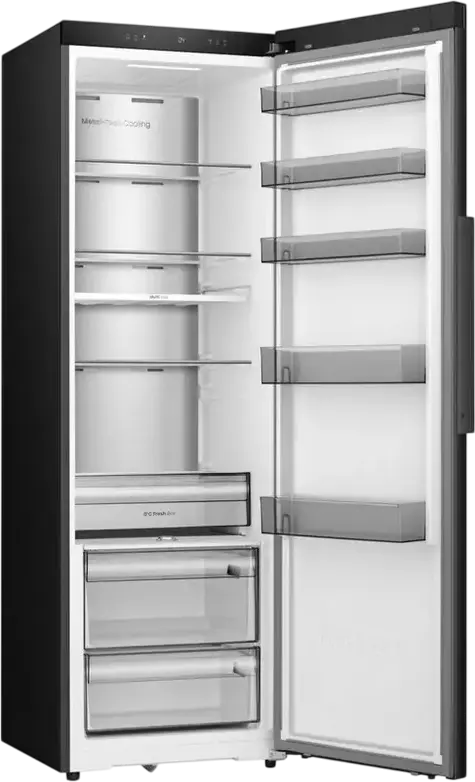 Frigider Hisense RL3K370SAFC Independent, 372L, No Frost, Multi Air Flow, Metal-Tech Cooling, ConnectLife Wi-Fi, Control LED Touch, Negru