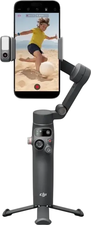 DJI Osmo Mobile 7P 3-Axis Smartphone Gimbal Stabilizer, ActiveTrack 7.0, Foldable Portable Design, Bluetooth 5.3, Magnetic Clamp, Integrated Tripod