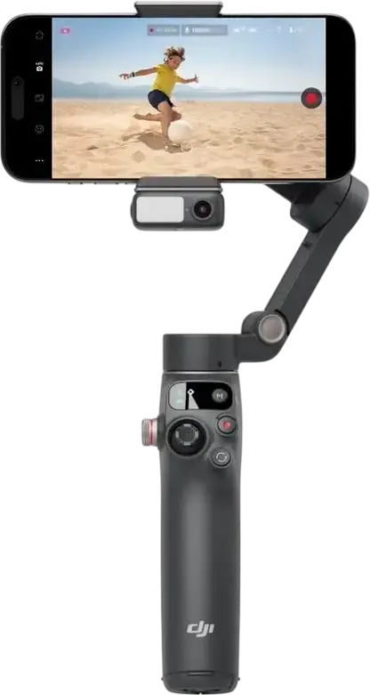 DJI Osmo Mobile 7P 3-Axis Smartphone Gimbal Stabilizer, ActiveTrack 7.0, Foldable Portable Design, Bluetooth 5.3, Magnetic Clamp, Integrated Tripod