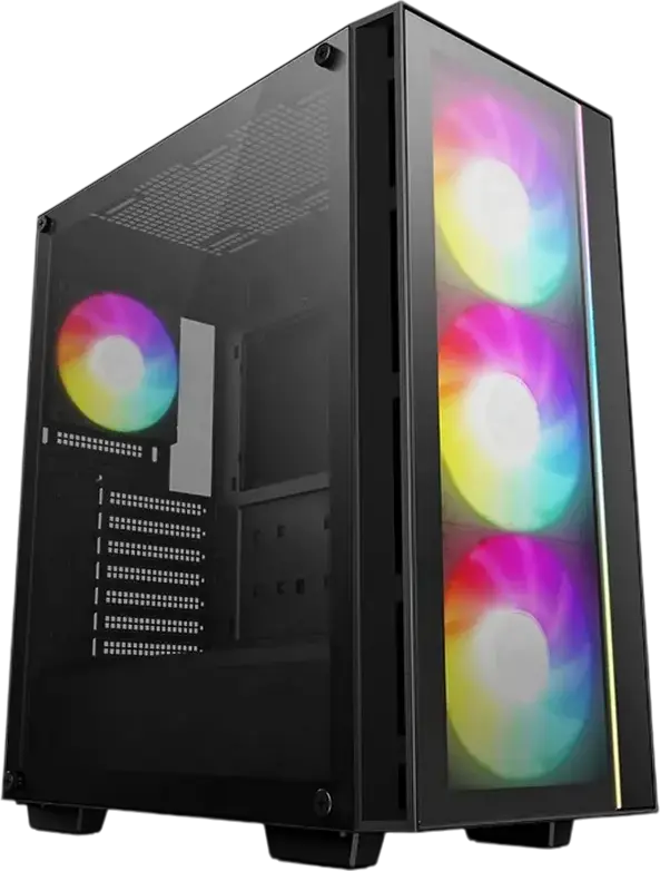 Carcasă PC Deepcool MATREXX 55 V4 , Midi-Tower, Fără PSU, Negru