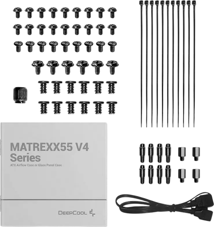 Carcasă Gaming Deepcool MATREXX 55 V4 Midi-Tower, Negru, Sticlă Temperată, 4 Ventilatoare ARGB PWM, Suport ATX/Micro-ATX/Mini-ITX, R-MATREXX55-BKADA4-G-4