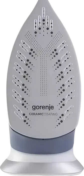 Fier de calcat cu abur Gorenje SIK2600WB, 2600W, Talpa Ceramică, Abur Continuu 46g/min, Rezervor 280ml, Călcate Vertical, Anti-calc, Anti-picurare