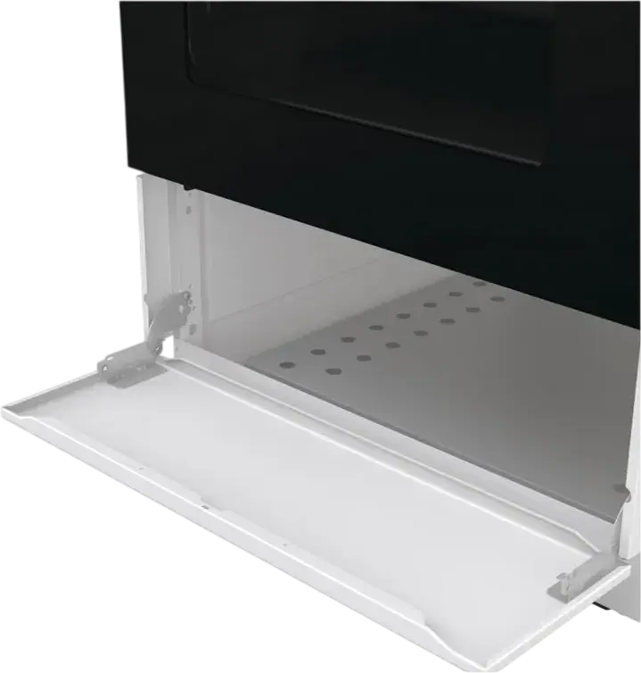 Gorenje GK5C42WJ Mixed Cooker, Gas Hob 4 Zones, Electric Oven 62L, Convection, Grill, Steam Cleaning, LED Display, White, 50cm