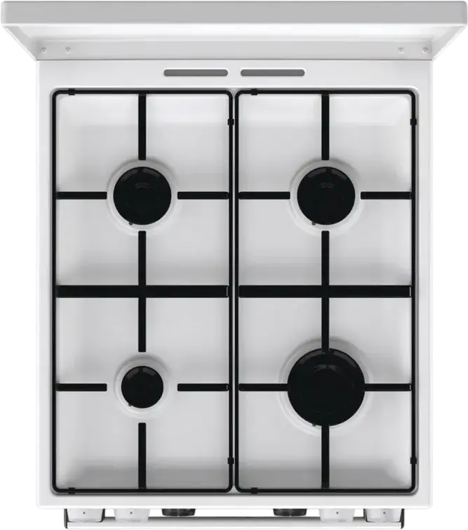 Gorenje GK5C42WJ Mixed Cooker, Gas Hob 4 Zones, Electric Oven 62L, Convection, Grill, Steam Cleaning, LED Display, White, 50cm