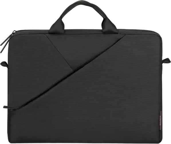 Rivacase Tivoli 8730 Laptop Bag for 15.6 inch Laptops and 10.1 inch Tablets, Grey Polyester Case with Padded Compartment and Adjustable Shoulder Strap