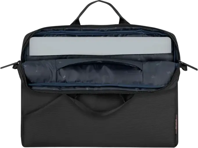 Rivacase Tivoli 8730 Laptop Bag for 15.6 inch Laptops and 10.1 inch Tablets, Grey Polyester Case with Padded Compartment and Adjustable Shoulder Strap