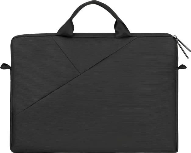 Rivacase Tivoli 8730 Laptop Bag for 15.6 inch Laptops and 10.1 inch Tablets, Grey Polyester Case with Padded Compartment and Adjustable Shoulder Strap