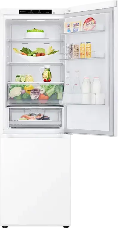 LG GBV3100CSW Freestanding Combi Refrigerator, No Frost, Smart Inverter Compressor, 344L Capacity, DoorCooling+, White, 186x59.5x67.5 cm
