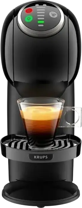 Krups Genio S Plus Automatic Capsule Coffee Machine, 15 bar, 1500W, Espresso Boost, Temperature Control, XL Function, Hot & Cold, Black