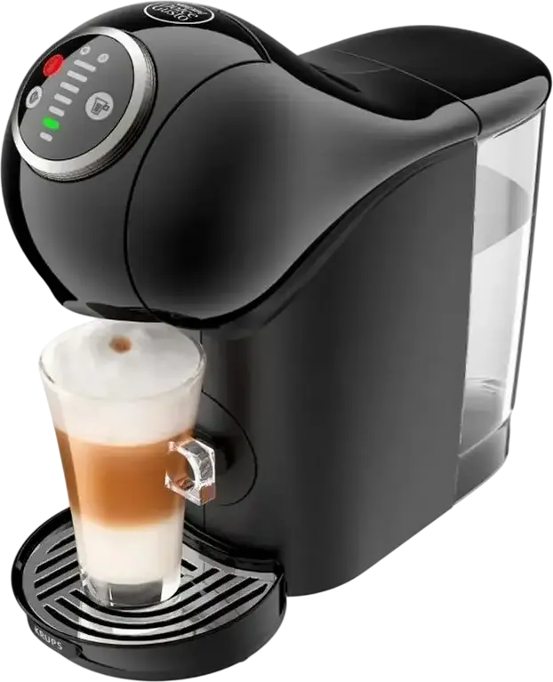 Cafetiera cu capsule Krups Genio S Plus + Capsule Nescafe Dolce Gusto, 1500W, Negru