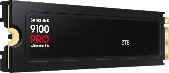 Samsung 9100 PRO 2TB M.2 2280 NVMe PCIe 5.0 x4 SSD with Integrated Heatsink, Up to 14,700 MB/s Read, 13,400 MB/s Write, V-NAND TLC, PS5 Compatible