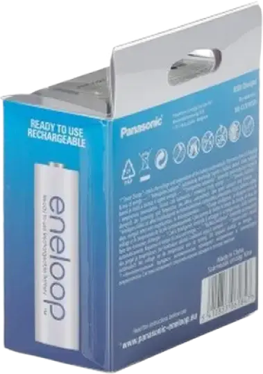 Panasonic BQ-CC87 USB Quick Charger for AA and AAA Ni-MH Batteries, 4 Slots with LED Status Indicators and Power Bank Output Function, White