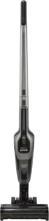 Aspirator Vertical Wireless Gorenje SVC252110FSIIA Freestyle II, 2-in-1, Baterie Li-Ion, Autonomie 60 min, Perie Turbo, Iluminare LED, Gri