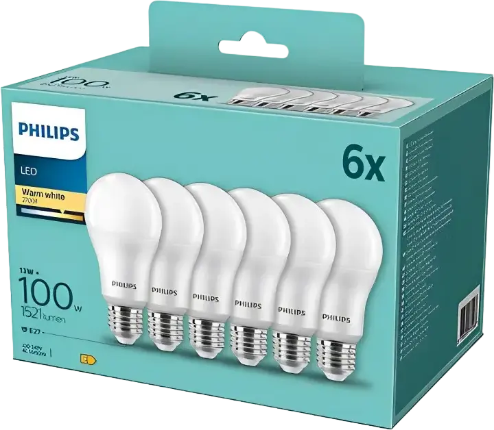 Bec cu LED Philips FR ND 6PF/6 DISC, E27, Alb Cald