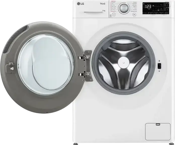 LG F4WR311S1WA Front-Load Washing Machine, 11kg, Energy Class A, 1400 rpm, Inverter Direct Drive, AI DD, ezDispense, Steam, ThinQ Wi-Fi, White