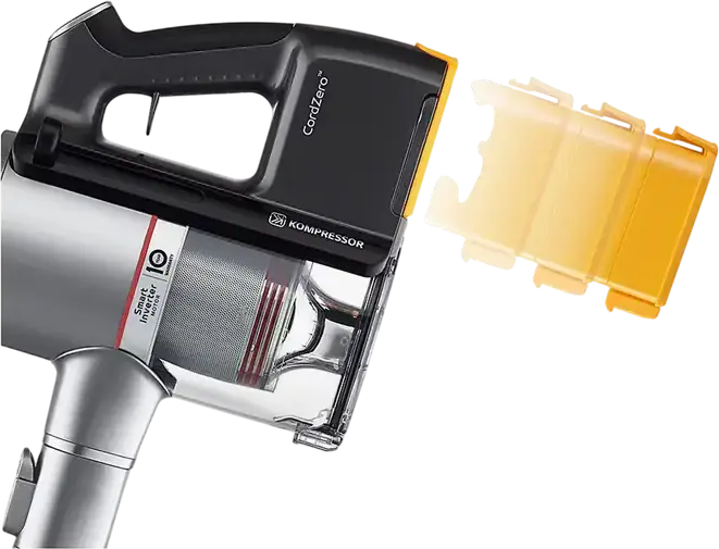 Aspirator Vertical LG CordZero A9K-CORE3S, Tehnologie Kompressor, Motor Smart Inverter, Filtru HEPA, Putere Suctie 200W, Baterie Li-Ion, ThinQ Wi-Fi, Argintiu