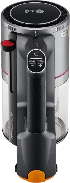 Aspirator Vertical LG CordZero A9K-CORE3S, Tehnologie Kompressor, Motor Smart Inverter, Filtru HEPA, Putere Suctie 200W, Baterie Li-Ion, ThinQ Wi-Fi, Argintiu