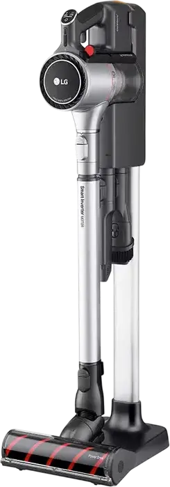 Aspirator Vertical LG CordZero A9K-CORE3S, Tehnologie Kompressor, Motor Smart Inverter, Filtru HEPA, Putere Suctie 200W, Baterie Li-Ion, ThinQ Wi-Fi, Argintiu