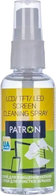 Patron F3-014 Screen Cleaning Spray 50ml for TFT LCD LED Plasma Monitors Laptop Smartphones and Lenses Antistatic Formula