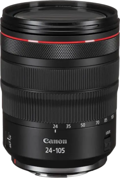 Obiectiv Zoom Canon RF 24-105mm f/4L IS USM Full Frame, Autofocus Nano USM, Stabilizare Imagine 5 Trepte, Rezistent la Praf si Apa, Filtru 77mm