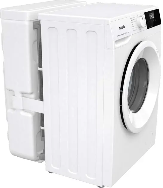 Стиральная машина Gorenje WNHPI72SCSIR/UA с фронтальной загрузкой, 7 кг, 1200 об/мин, инверторный двигатель PowerDrive, обработка паром, 15 программ, белая