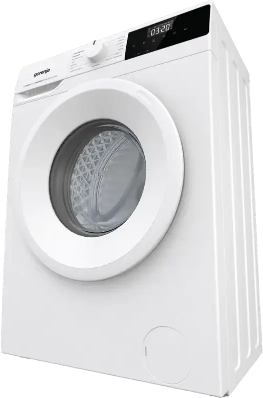 Стиральная машина Gorenje WNHPI72SCSIR/UA с фронтальной загрузкой, 7 кг, 1200 об/мин, инверторный двигатель PowerDrive, обработка паром, 15 программ, белая