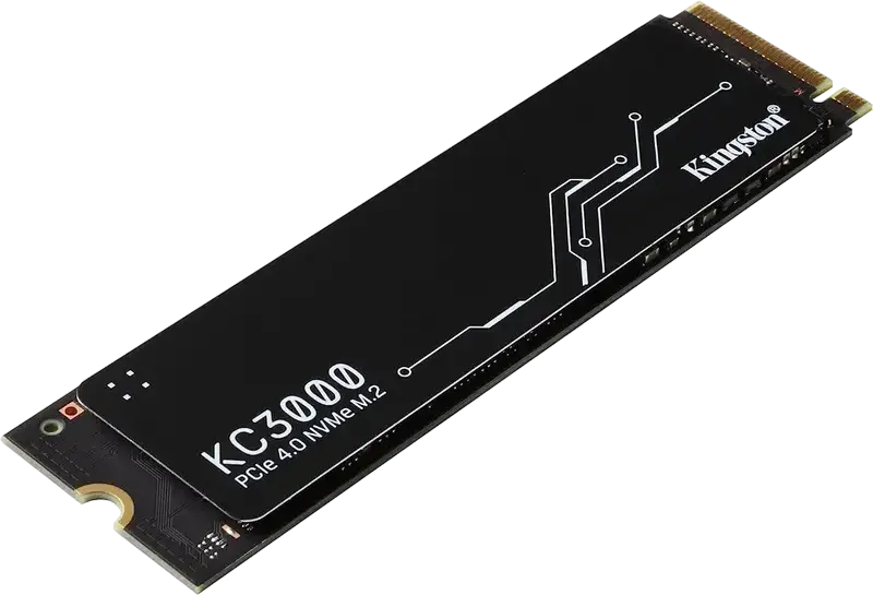 Kingston KC3000 1000GB M.2 2280 PCIe 4.0 x4 NVMe SSD, 3D TLC NAND, Phison E18, Read up to 7000MB/s, Write up to 6000MB/s, Graphene Aluminum Heat Spreader