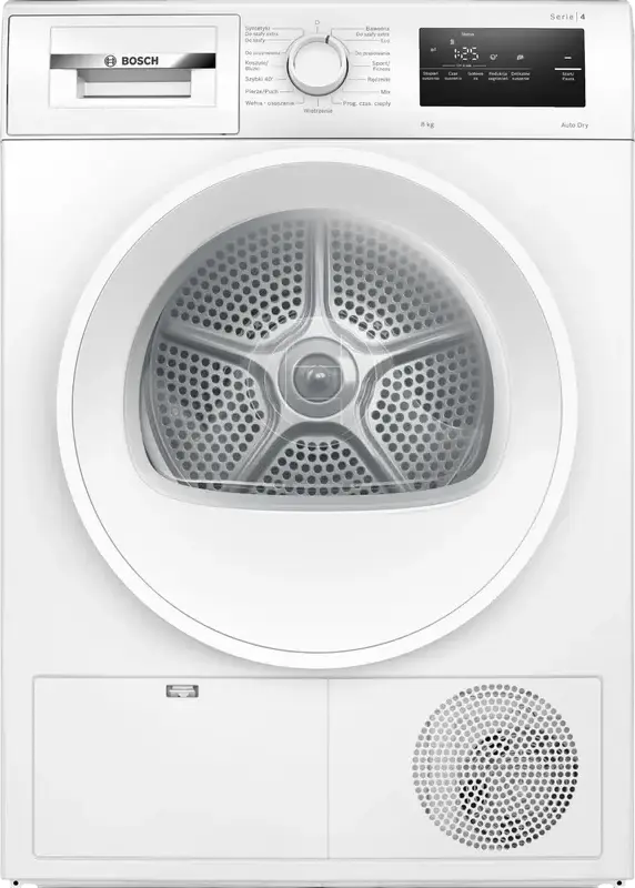 Uscător de rufe Bosch WTH86200PL, 8kg, Alb