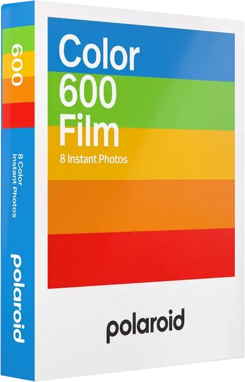 Polaroid 600 Color Instant Film, ISO 640, Glossy Finish, 7.9 x 7.9 cm Image Area, White Frame, Compatible with 600-series and i-Type Cameras