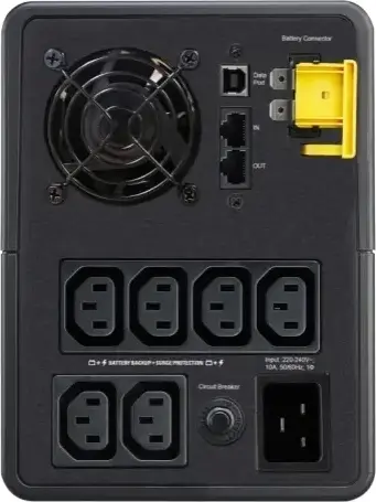 APC Back-UPS BX2200MI Line-Interactive UPS 2200VA/1200W, 2200VA, Tower, AVR, 6x IEC C13 Outlets with Battery Backup and Surge Protection, Black