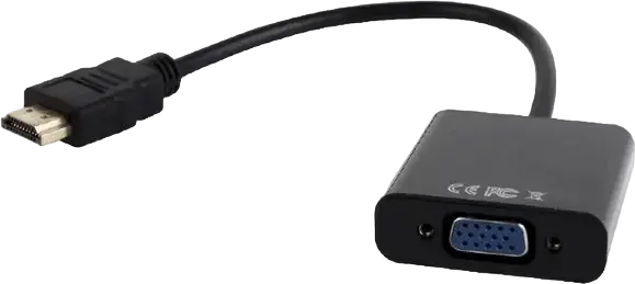 Convertor Video/Audio Cablexpert A-HDMI-VGA-03, HDMI (M) - VGA D-Sub, 0,15m, Negru