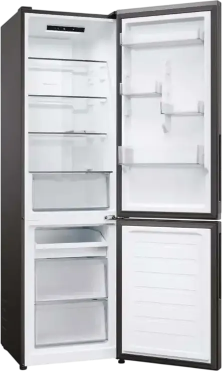 Frigider Combinat Candy CNCQ2T518EB City Fresco 300, No Frost, Capacitate Totala 279L, Control Electronic, Aplicatie hOn, Negru, 54.5x182.5 cm