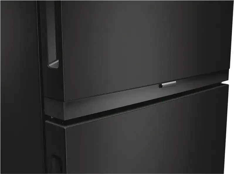 Frigider Combinat Candy CNCQ2T518EB City Fresco 300, No Frost, Capacitate Totala 279L, Control Electronic, Aplicatie hOn, Negru, 54.5x182.5 cm