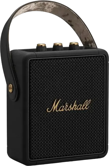 Boxa Portabila Bluetooth Marshall Stockwell II, 20W RMS, Sunet True Stereophonic 360, Baterie 20+ Ore, Rezistenta la Apa IPX4, USB-C, Negru/Maro