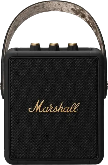 Boxa Portabila Bluetooth Marshall Stockwell II, 20W RMS, Sunet True Stereophonic 360, Baterie 20+ Ore, Rezistenta la Apa IPX4, USB-C, Negru/Maro