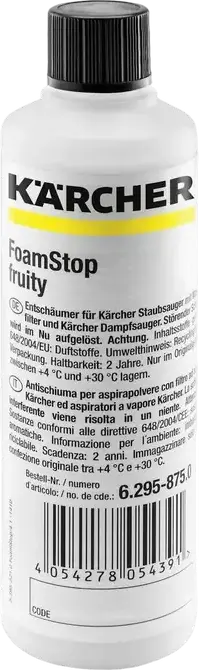 Lichidul impotriva spumei cu parfum anti-alergen Karcher FOAMSTOP FRUITY 125ML