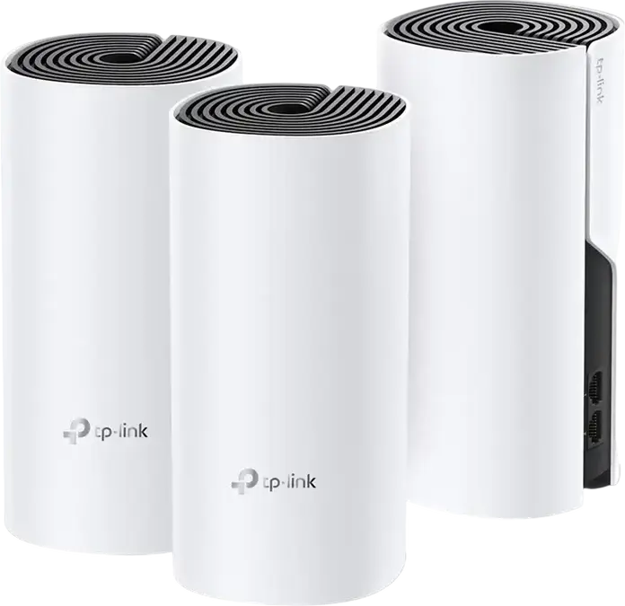 Sistem Wi-Fi Mesh TP-Link Deco M4 AC1200, Set 3 Unități, Dual-Band Gigabit, Acoperire Pană întreagă până la 370m², MU-MIMO, Roaming Perfect, Alb